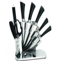 Schäfer 7-tlg. Edelsthl-Messerset-schwarz